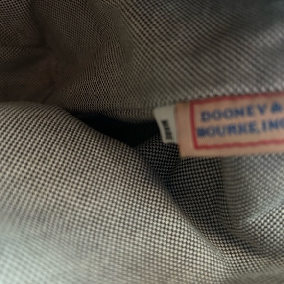 Dooney & Bourke NWOT Retired Rare Donegal Crest Denim Tote - Picture 10 of 13